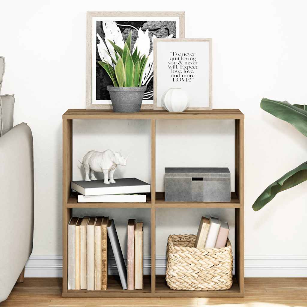 vidaXL Room Divider Bookcase Artisan Oak 69,5x29x69,5 cm Engineered Wood