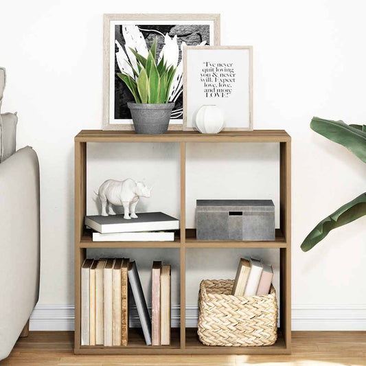 vidaXL Room Divider Bookcase Artisan Oak 69,5x29x69,5 cm Engineered Wood
