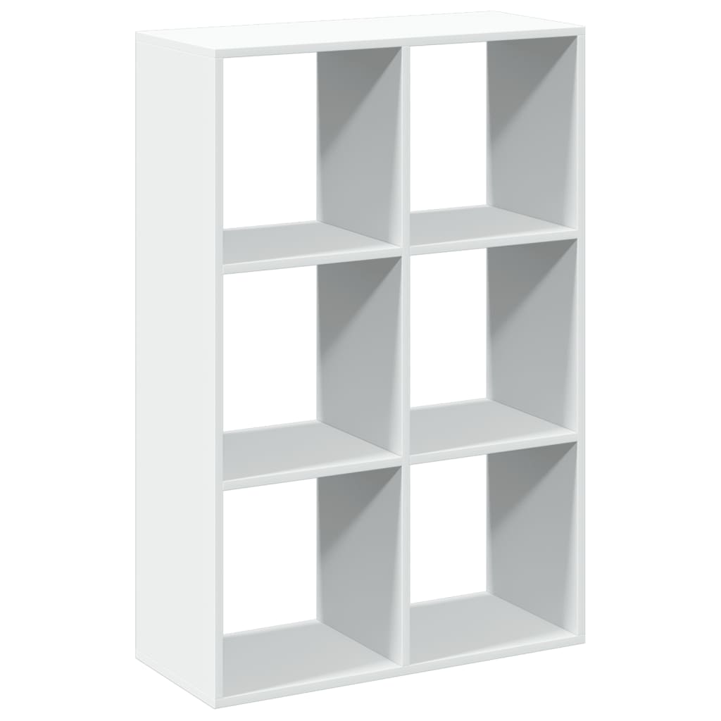 vidaXL Room Divider Bookcase White 69,5x29x103,5 cm Engineered Wood