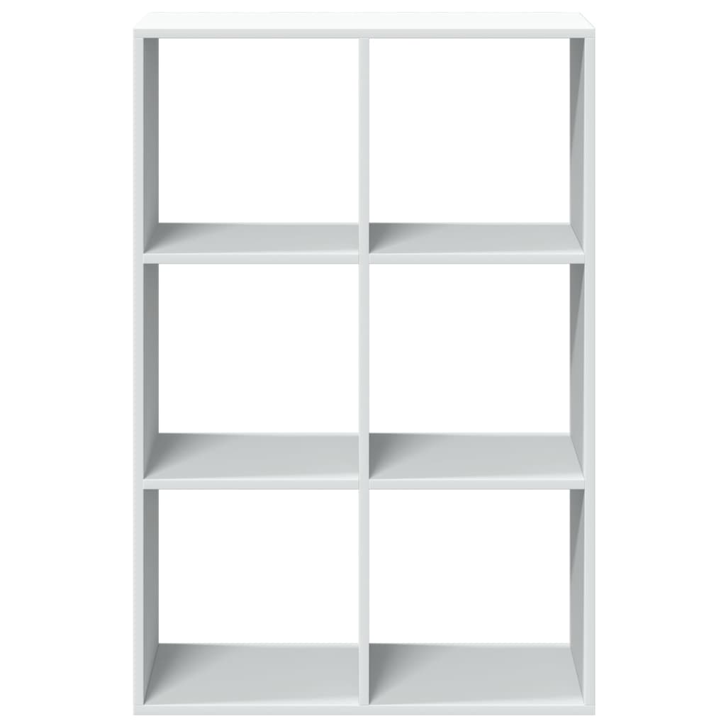 vidaXL Room Divider Bookcase White 69,5x29x103,5 cm Engineered Wood