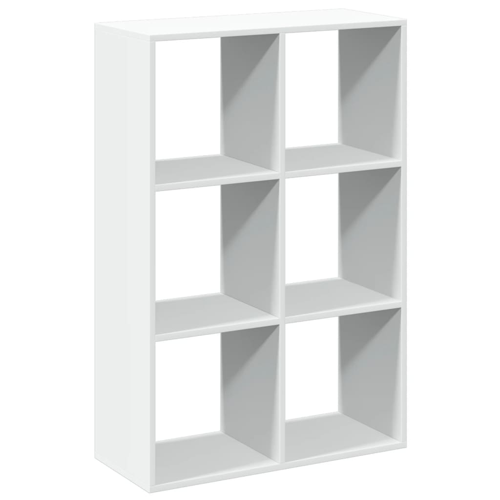 vidaXL Room Divider Bookcase White 69,5x29x103,5 cm Engineered Wood
