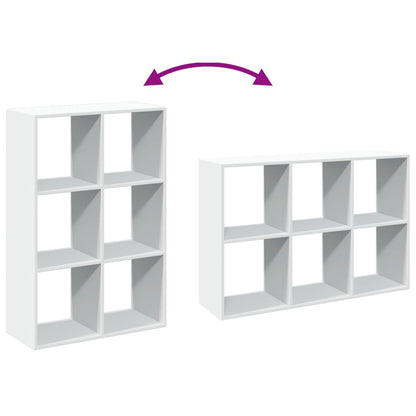 vidaXL Room Divider Bookcase White 69,5x29x103,5 cm Engineered Wood