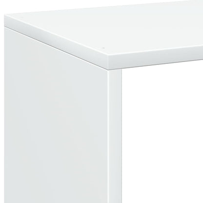 vidaXL Room Divider Bookcase White 69,5x29x103,5 cm Engineered Wood
