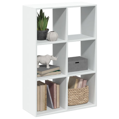 vidaXL Room Divider Bookcase White 69,5x29x103,5 cm Engineered Wood