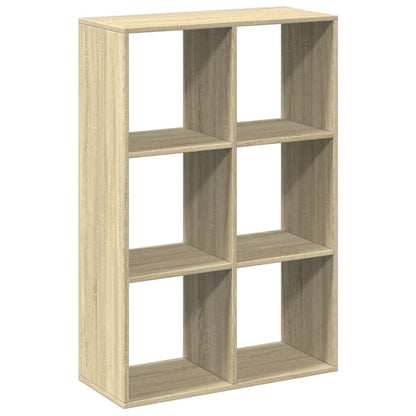 vidaXL Room Divider Bookcase Sonoma Oak 69,5x29x103,5 cm Engineered Wood