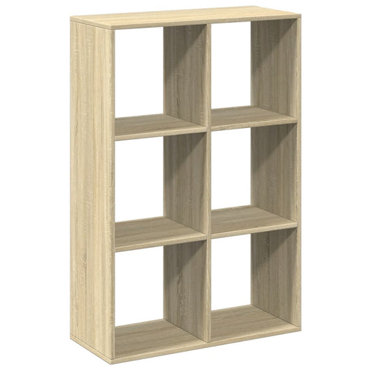 vidaXL Room Divider Bookcase Sonoma Oak 69,5x29x103,5 cm Engineered Wood