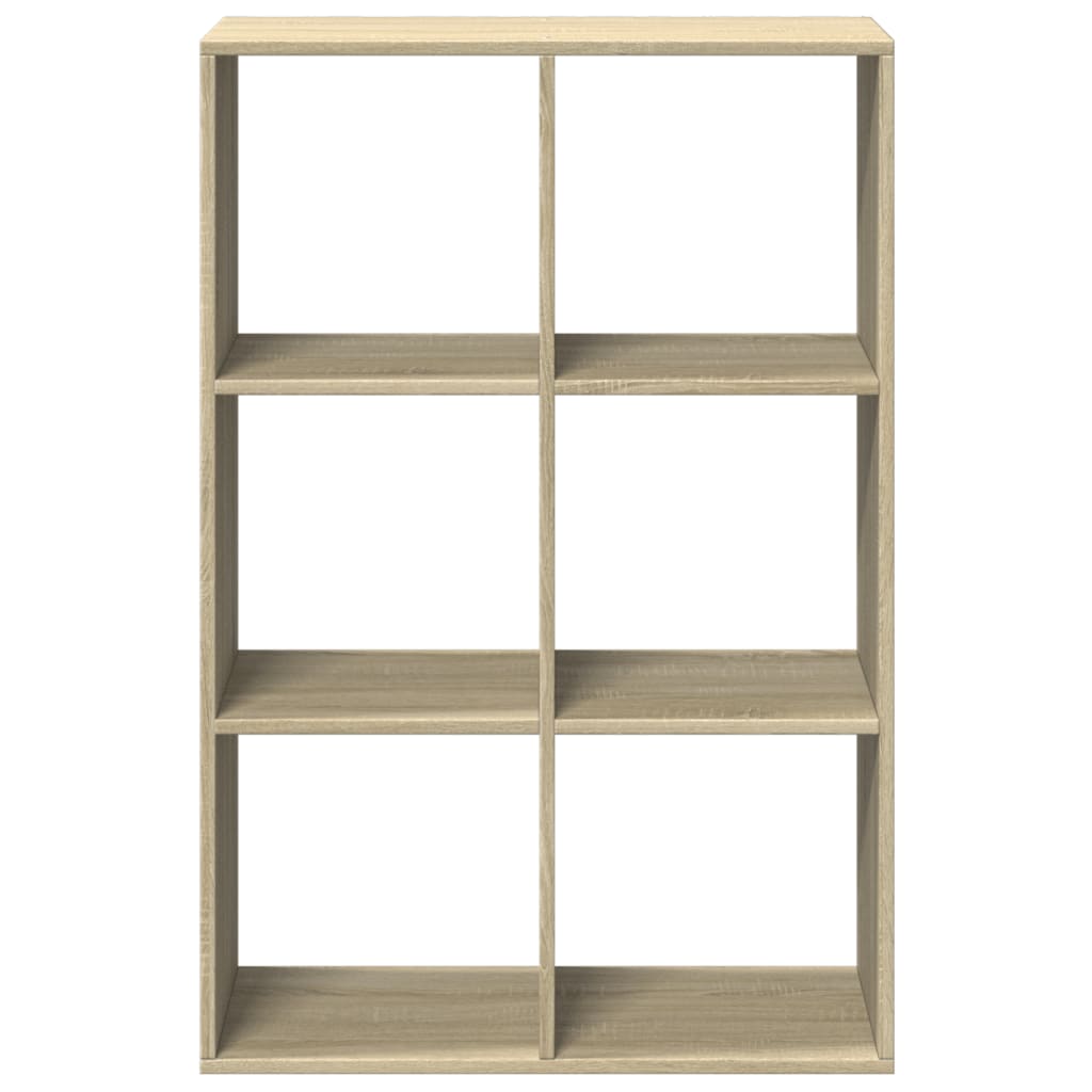 vidaXL Room Divider Bookcase Sonoma Oak 69,5x29x103,5 cm Engineered Wood