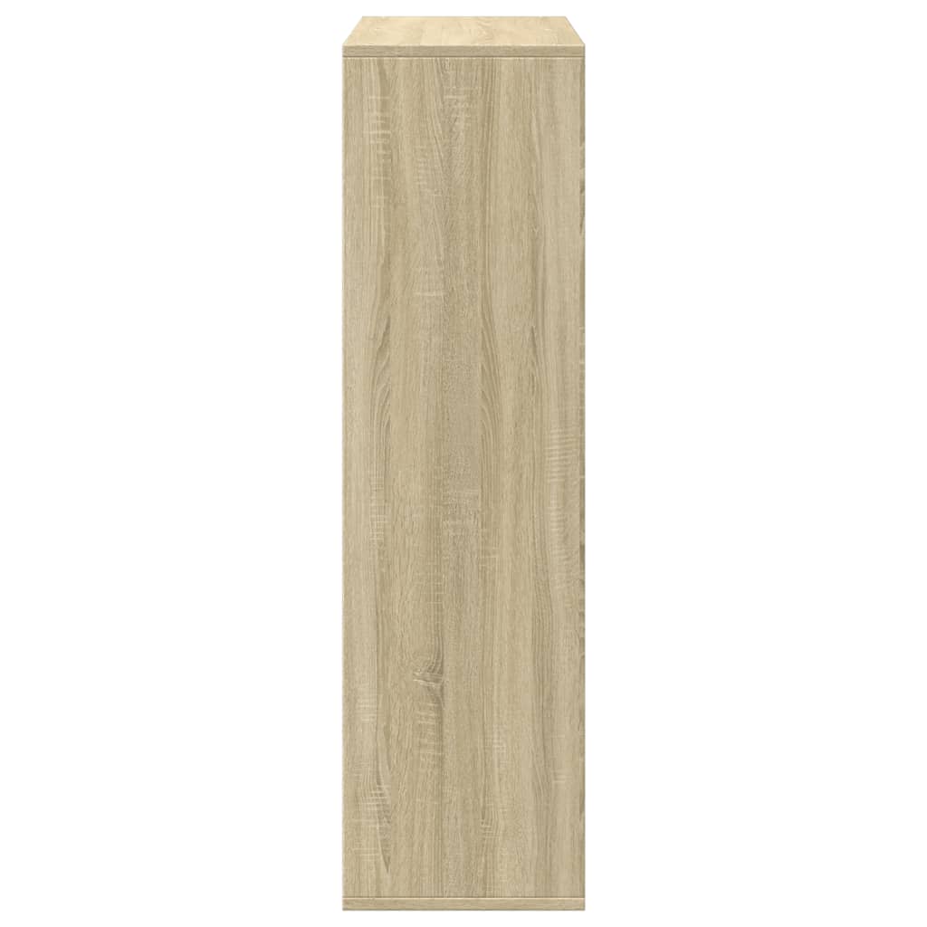 vidaXL Room Divider Bookcase Sonoma Oak 69,5x29x103,5 cm Engineered Wood