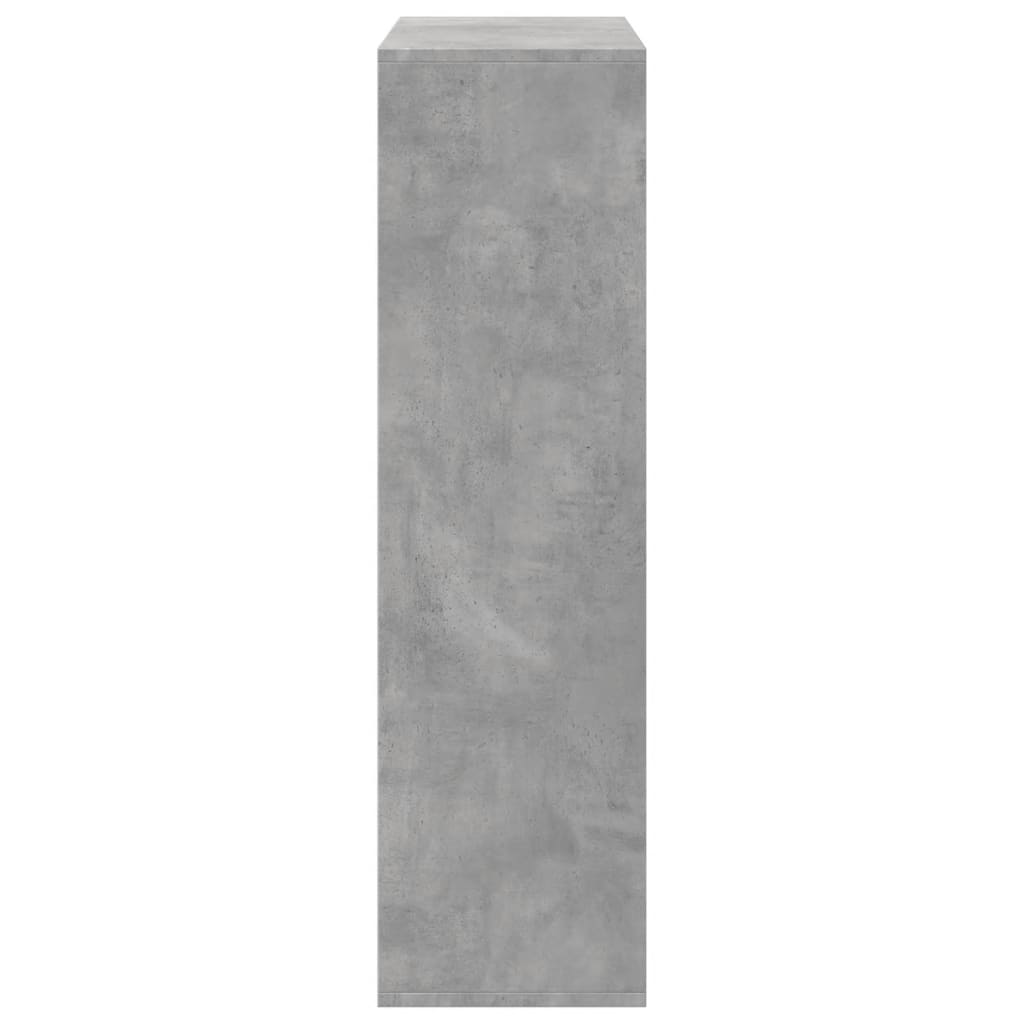 vidaXL Room Divider Bookcase Concrete Grey 69.5x29x103.5 cm Engineered Wood