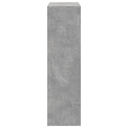 vidaXL Room Divider Bookcase Concrete Grey 69,5x29x103,5 cm Engineered Wood