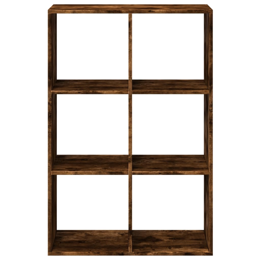 vidaXL Room Divider Bookcase Smoked Oak 69,5x29x103,5 cm Engineered Wood
