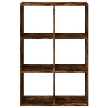 vidaXL Room Divider Bookcase Smoked Oak 69,5x29x103,5 cm Engineered Wood