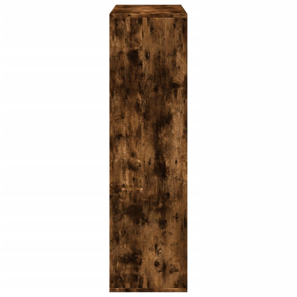 vidaXL Room Divider Bookcase Smoked Oak 69,5x29x103,5 cm Engineered Wood