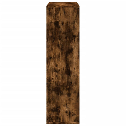 vidaXL Room Divider Bookcase Smoked Oak 69,5x29x103,5 cm Engineered Wood
