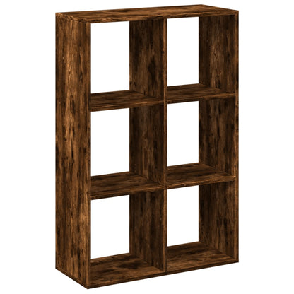 vidaXL Room Divider Bookcase Smoked Oak 69,5x29x103,5 cm Engineered Wood