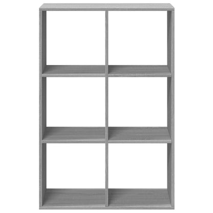 vidaXL Room Divider Bookcase Grey Sonoma 69,5x29x103,5 cm Engineered Wood