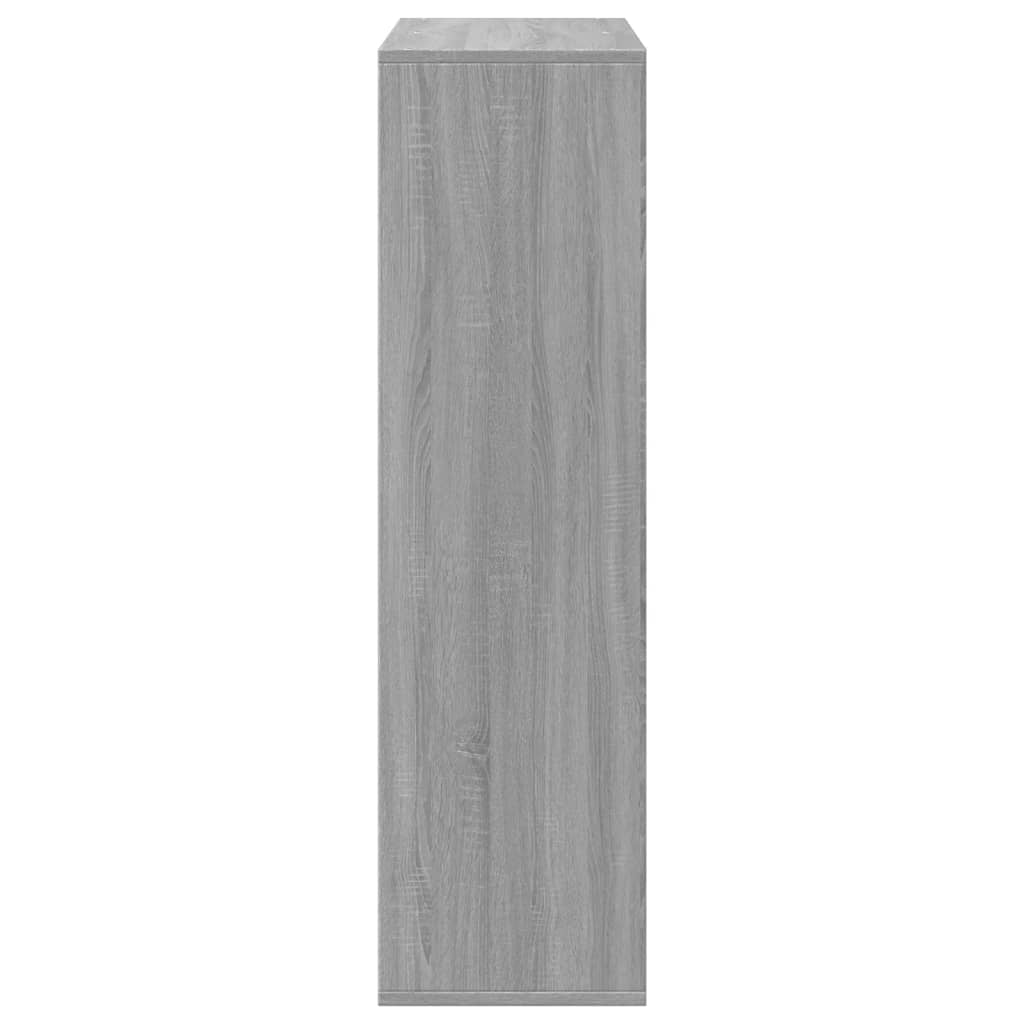 vidaXL Room Divider Bookcase Grey Sonoma 69,5x29x103,5 cm Engineered Wood