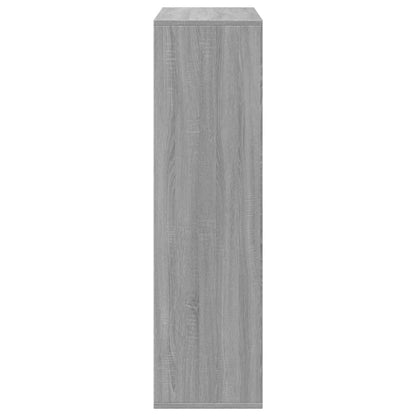 vidaXL Room Divider Bookcase Grey Sonoma 69,5x29x103,5 cm Engineered Wood