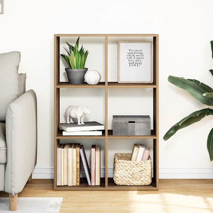 vidaXL Room Divider Bookcase Artisan Oak 69,5x29x103,5 cm Engineered Wood