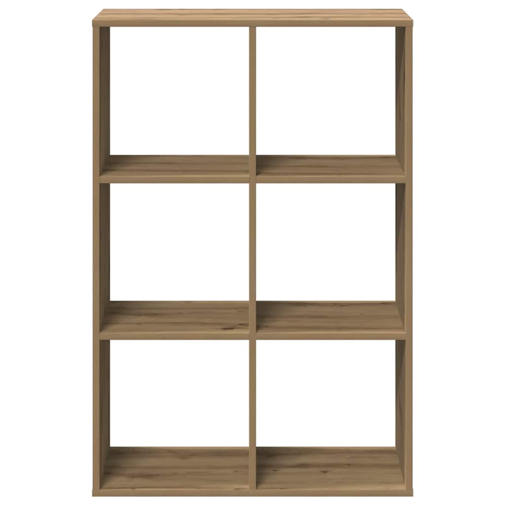 vidaXL Room Divider Bookcase Artisan Oak 69,5x29x103,5 cm Engineered Wood