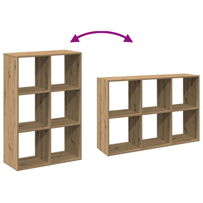 vidaXL Room Divider Bookcase Artisan Oak 69,5x29x103,5 cm Engineered Wood