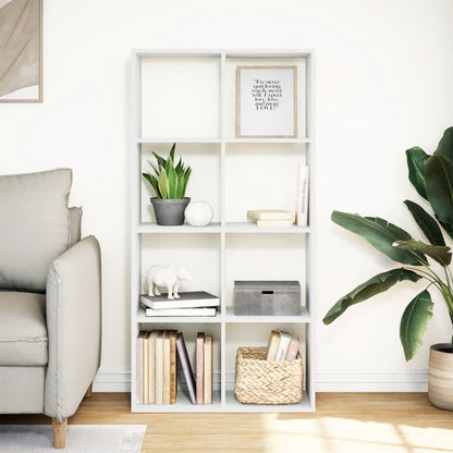 vidaXL Room Divider Bookcase White 69,5x29x137,5 cm Engineered Wood