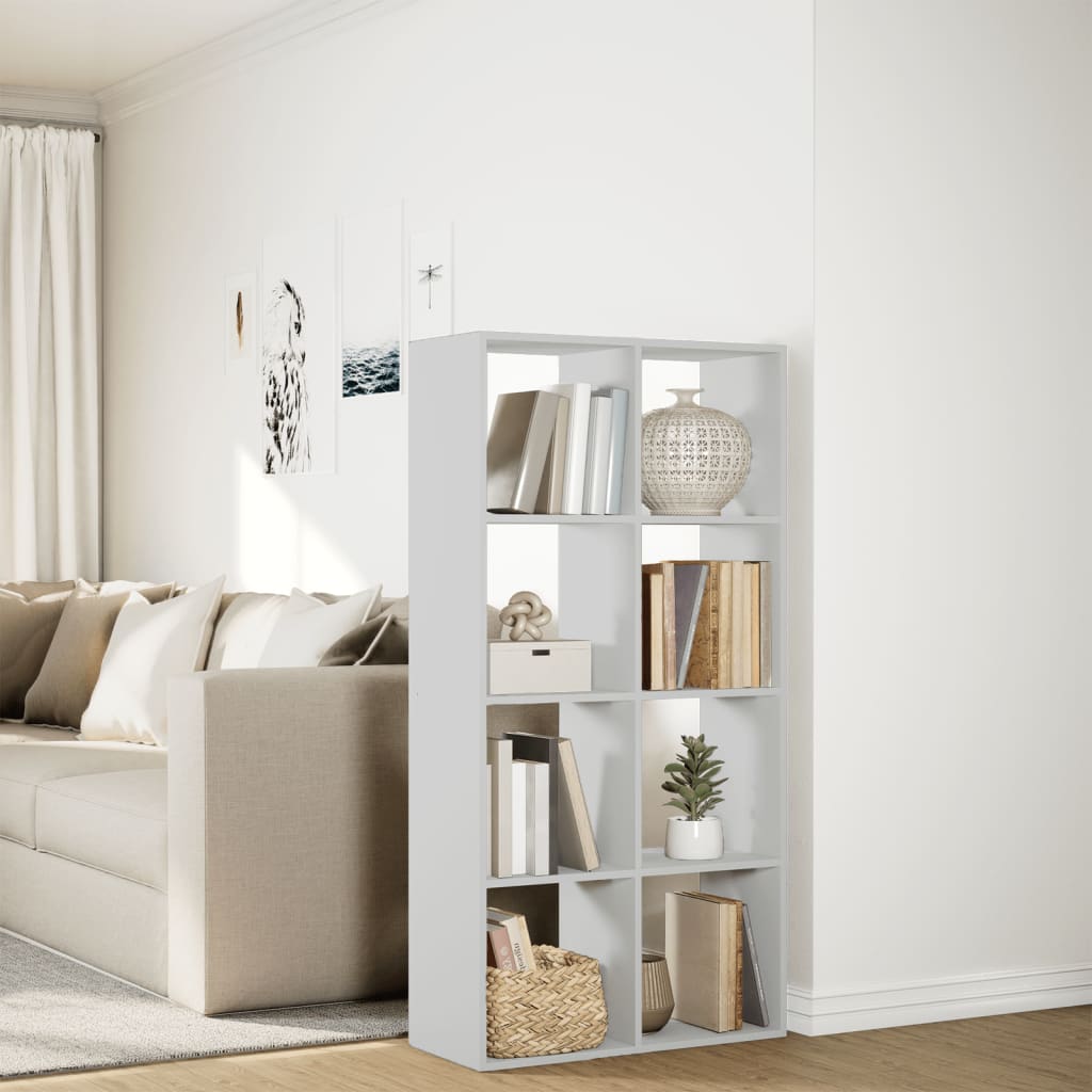 vidaXL Room Divider Bookcase White 69,5x29x137,5 cm Engineered Wood