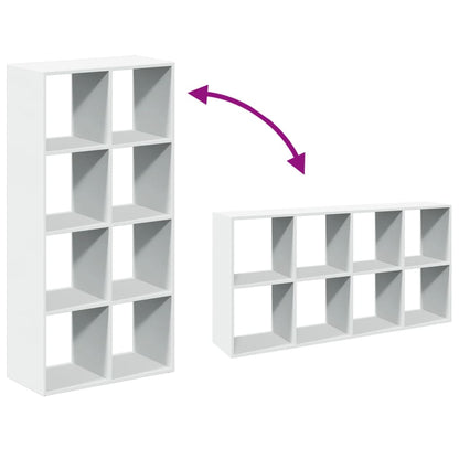 vidaXL Room Divider Bookcase White 69,5x29x137,5 cm Engineered Wood