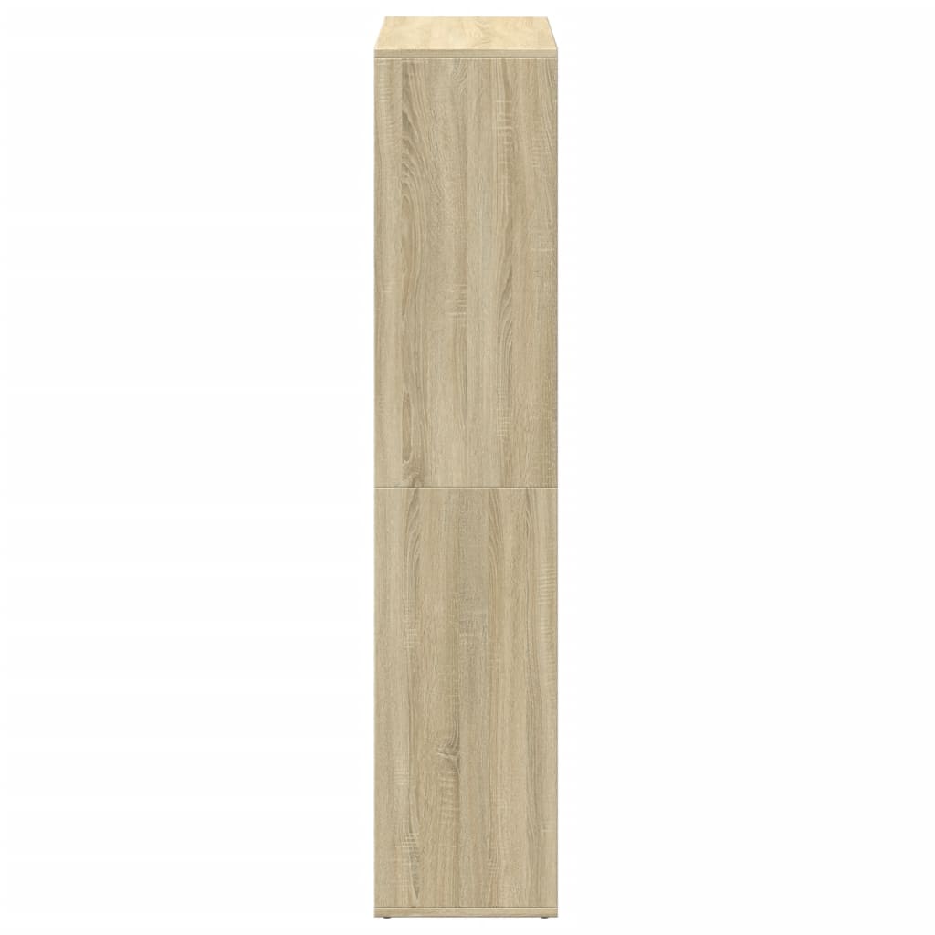 vidaXL Room Divider Bookcase Sonoma Oak 69,5x29x137,5 cm Engineered Wood