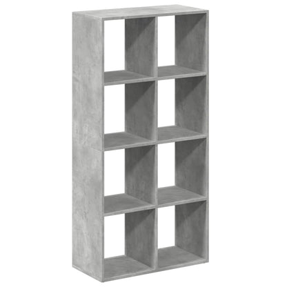 vidaXL Room Divider Bookcase Concrete Grey 69,5x29x137,5 cm Engineered Wood