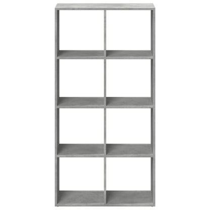 vidaXL Room Divider Bookcase Concrete Grey 69,5x29x137,5 cm Engineered Wood