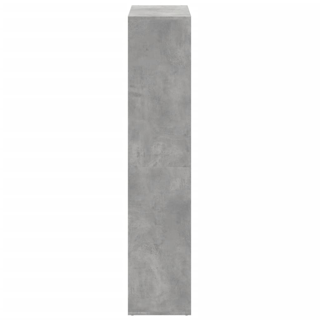 vidaXL Room Divider Bookcase Concrete Grey 69,5x29x137,5 cm Engineered Wood