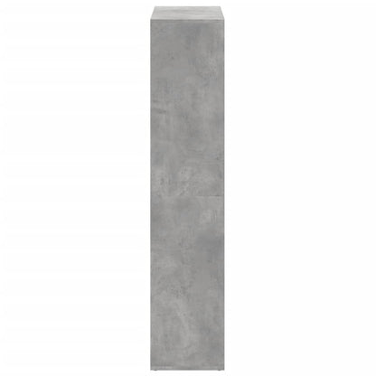 vidaXL Room Divider Bookcase Concrete Grey 69,5x29x137,5 cm Engineered Wood