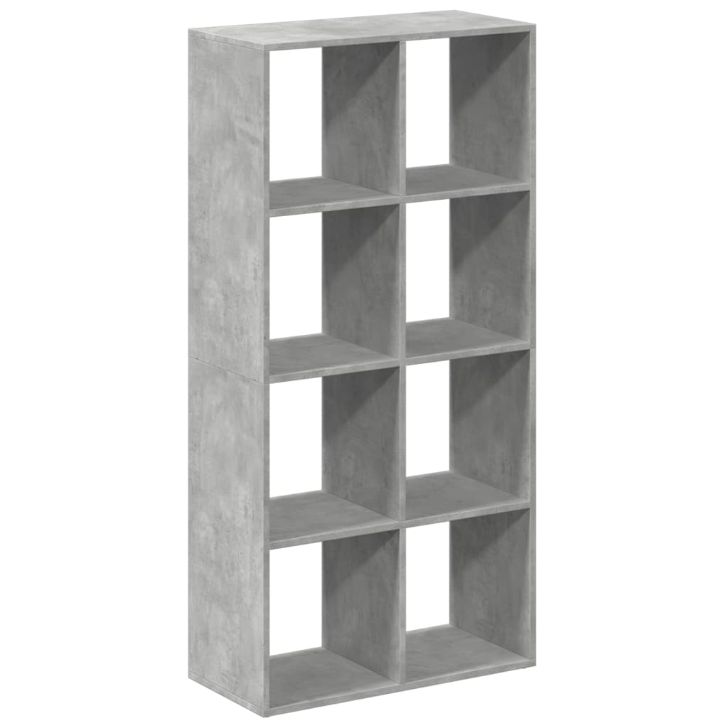 vidaXL Room Divider Bookcase Concrete Grey 69,5x29x137,5 cm Engineered Wood