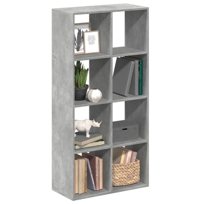 vidaXL Room Divider Bookcase Concrete Grey 69,5x29x137,5 cm Engineered Wood
