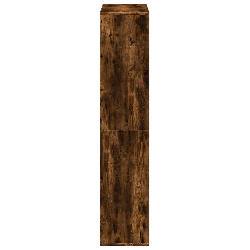 vidaXL Room Divider Bookcase Smoked Oak 69,5x29x137,5 cm Engineered Wood