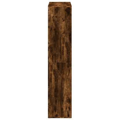 vidaXL Room Divider Bookcase Smoked Oak 69,5x29x137,5 cm Engineered Wood