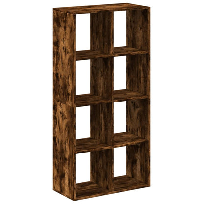 vidaXL Room Divider Bookcase Smoked Oak 69,5x29x137,5 cm Engineered Wood