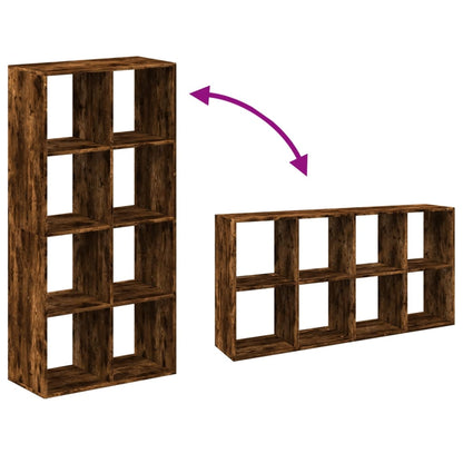 vidaXL Room Divider Bookcase Smoked Oak 69,5x29x137,5 cm Engineered Wood