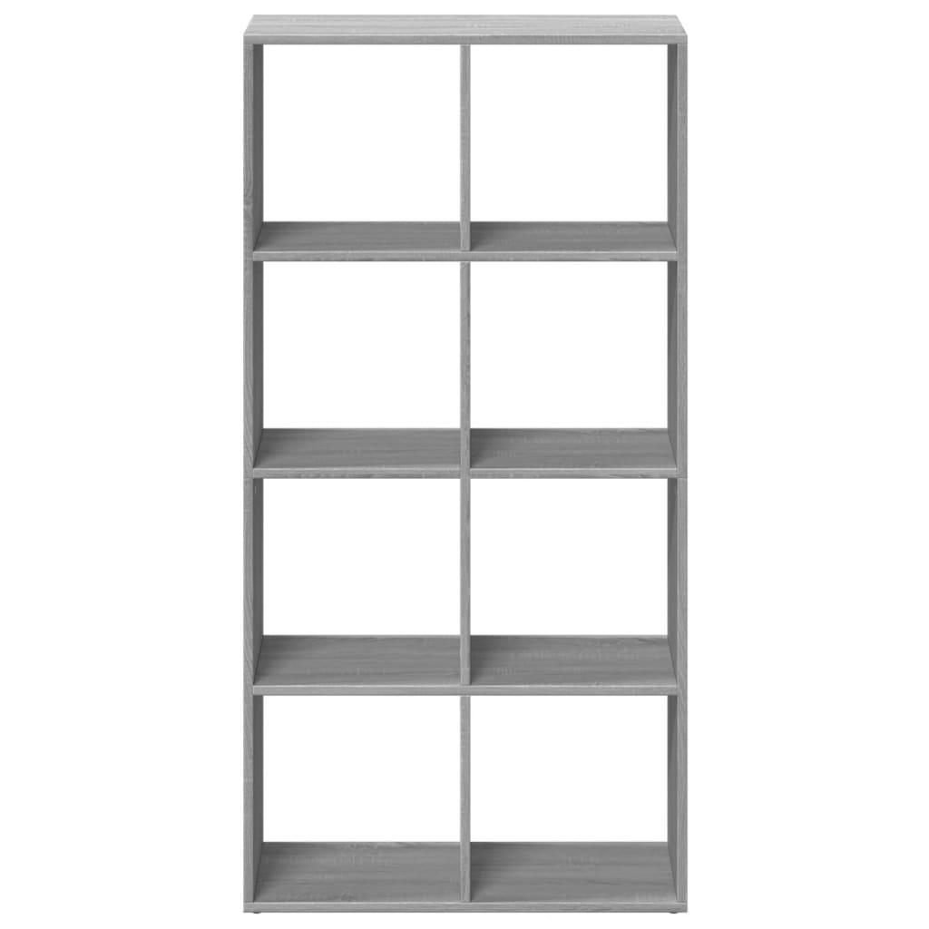 vidaXL Room Divider Bookcase Grey Sonoma 69,5x29x137,5 cm Engineered Wood