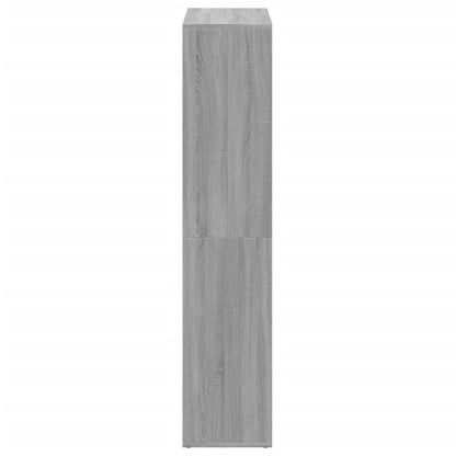 vidaXL Room Divider Bookcase Grey Sonoma 69,5x29x137,5 cm Engineered Wood