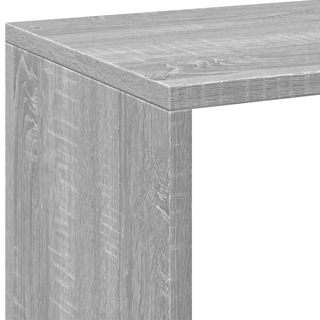 vidaXL Room Divider Bookcase Grey Sonoma 69,5x29x137,5 cm Engineered Wood