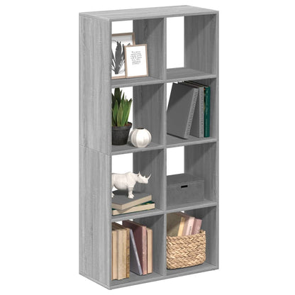 vidaXL Room Divider Bookcase Grey Sonoma 69,5x29x137,5 cm Engineered Wood