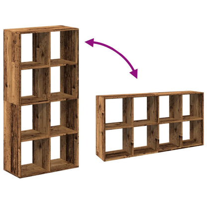 vidaXL Room Divider Bookcase Old Wood 69,5x29x137,5 cm Engineered Wood