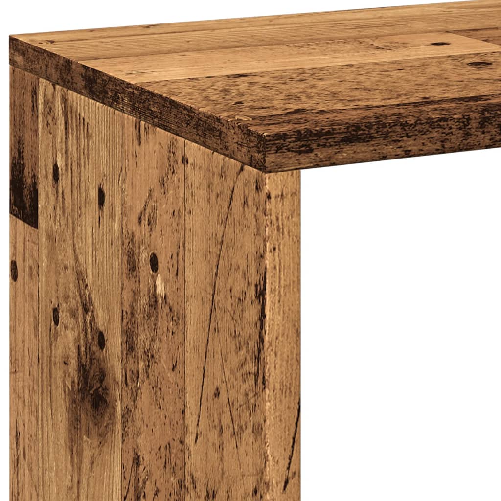 vidaXL Room Divider Bookcase Old Wood 69,5x29x137,5 cm Engineered Wood