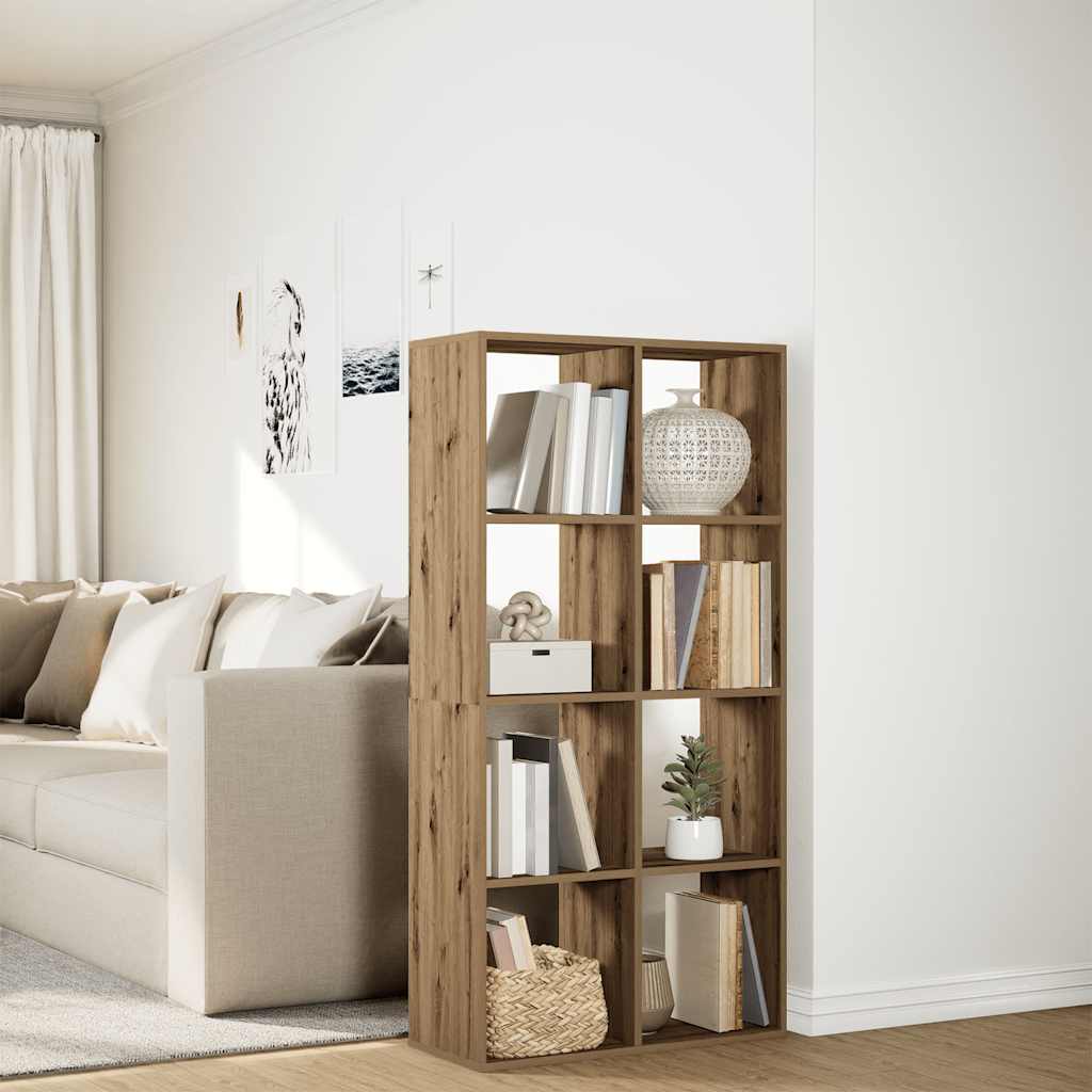 vidaXL Room Divider Bookcase Artisan Oak 69,5x29x137,5 cm Engineered Wood