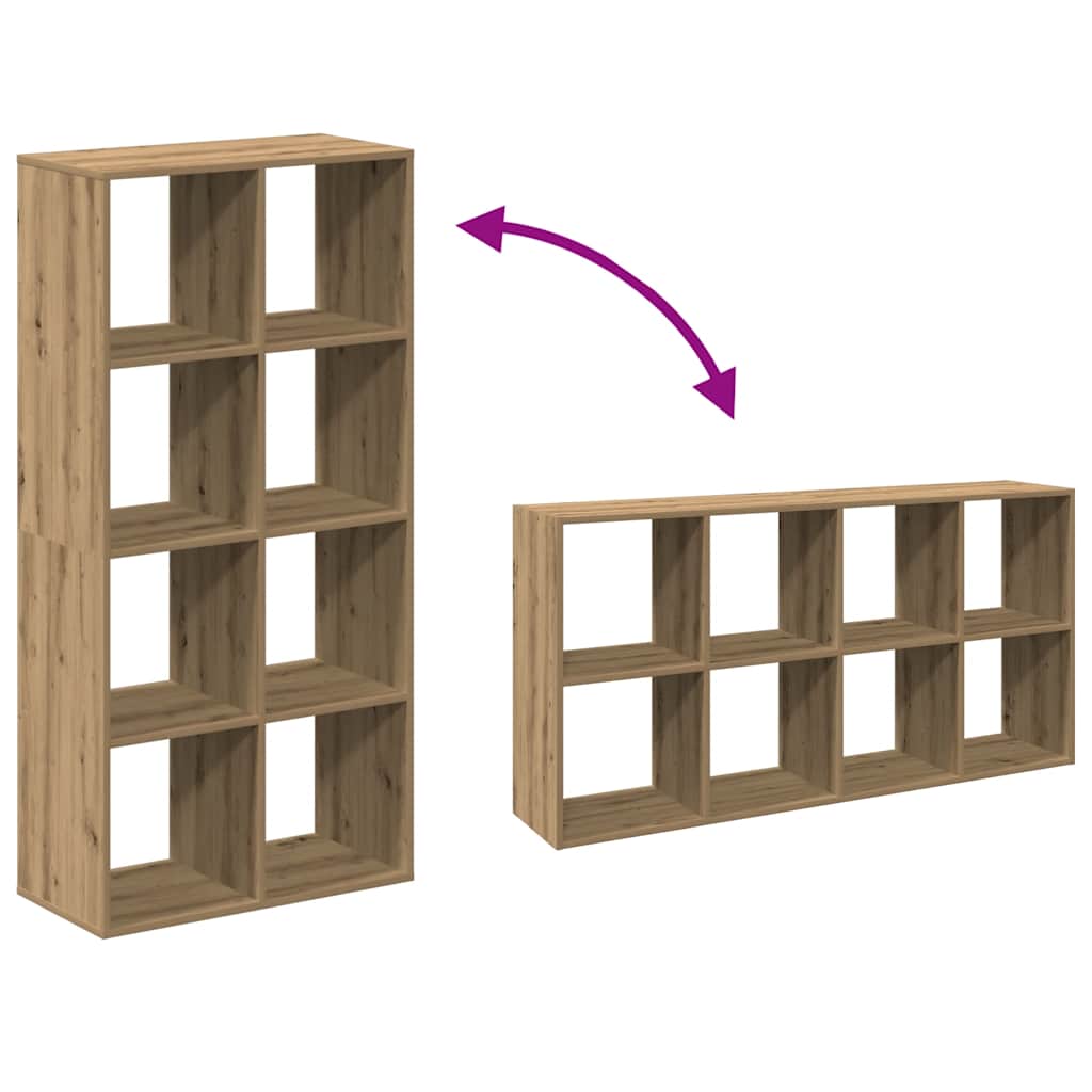 vidaXL Room Divider Bookcase Artisan Oak 69,5x29x137,5 cm Engineered Wood