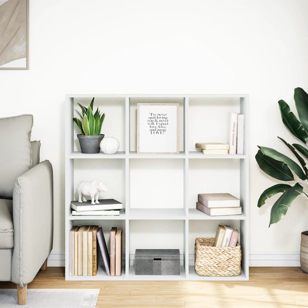 vidaXL Room Divider Bookcase White 102x29x103,5 cm Engineered Wood
