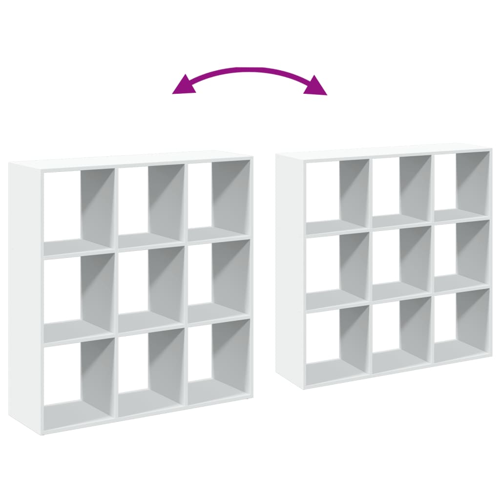 vidaXL Room Divider Bookcase White 102x29x103,5 cm Engineered Wood