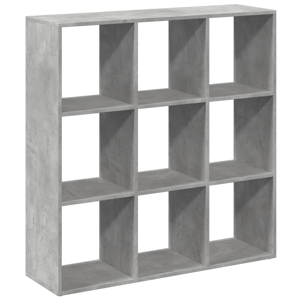 vidaXL Room Divider Bookcase Concrete Grey 102x29x103,5 cm Engineered Wood
